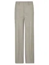 P.a.r.o.s.h Lillie Pants Wide-leg Pressed Crease In Grey