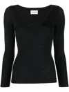 P.a.r.o.s.h P. A.r. O.s. H. Maglia In Lana Con Scollo A V In Grey