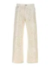 P.a.r.o.s.h . Sequin Embellished Jeans In White