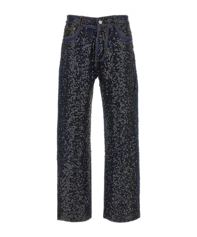 P.A.R.O.S.H GUFF SEQUIN-EMBELLISHED STRAIGHT JEANS