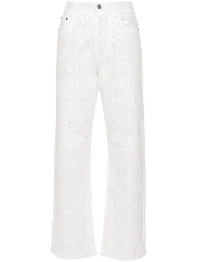 P.A.R.O.S.H P.A.R.O.S.H. GUFF SEQUIN-EMBELLISHED STRAIGHT JEANS