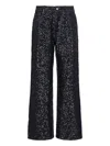 P.a.r.o.s.h Straight Jeans With Guff Sequins