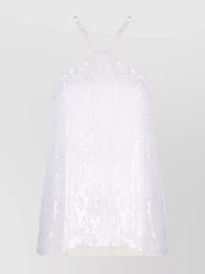 P.A.R.O.S.H HALTERNECK TOP SEQUIN OPEN BACK