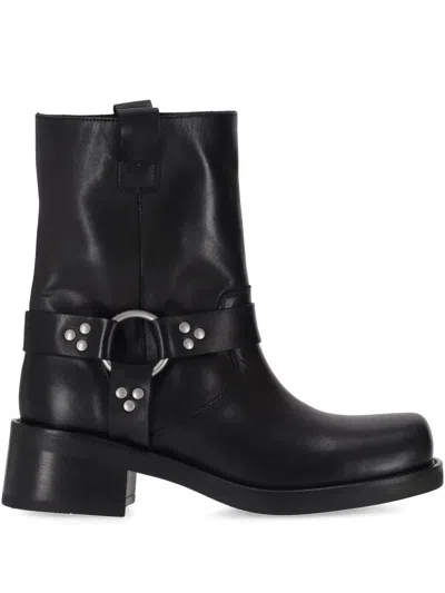 P.A.R.O.S.H HARNESS STUDDED LEATHER BOOTS
