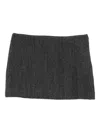 P.a.r.o.s.h Herringbone Mini Skirt In Black