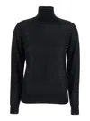 P.a.r.o.s.h High-neck Wool-silk Top In Black