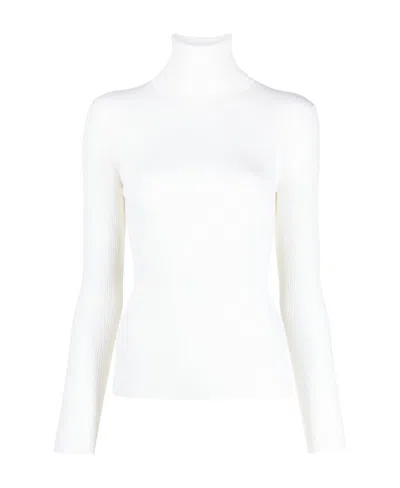 P.a.r.o.s.h High-neck Long-sleeved Sweater In Beige