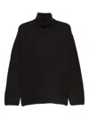 P.a.r.o.s.h High-neck Ribbed Sweater In Black