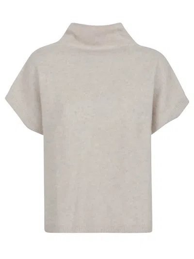 P.A.R.O.S.H HIGH NECK SHORT SLEEVE RACCOON SWEATER