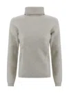P.a.r.o.s.h Ribbed Turtleneck Crewneck Knitwear In Gray
