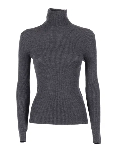 P.a.r.o.s.h High Neck Sweater In Gray