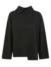 P.a.r.o.s.h Parosh High Neck Sweater With Relaxed Fit In Black