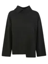 P.a.r.o.s.h Parosh High Neck Sweater With Relaxed Fit In Black