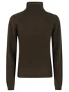 P.a.r.o.s.h Parosh High Ribbed Turtleneck Sweater In Plush Raccoon Fur In Black