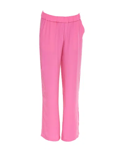 P.a.r.o.s.h High-rise Wide-leg Trousers In Pink
