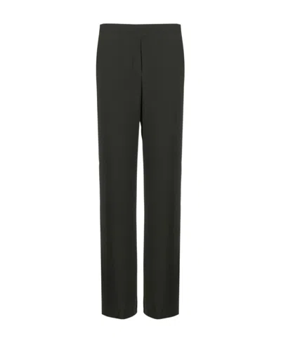 P.a.r.o.s.h High-waist Elasticated Trousers In Black