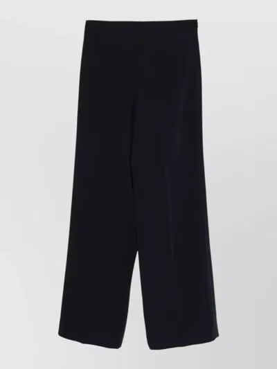 P.a.r.o.s.h High Waist Full Length Wide Leg Pants In Brown
