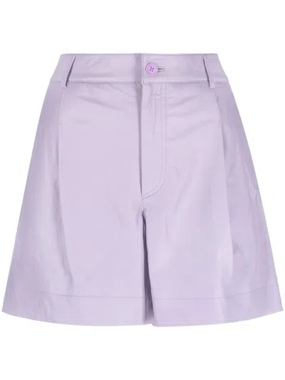 P.a.r.o.s.h High-waist Leather Shorts In <p>