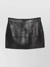 P.a.r.o.s.h High Waist Midi Skirt With Panel Design In Black