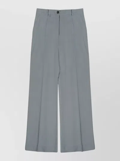 P.a.r.o.s.h High Waist Pleated Wide Leg Trousers