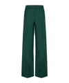 P.a.r.o.s.h . High-waist Satin Trousers In Green