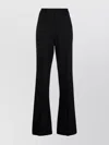 P.a.r.o.s.h Blue Pants With Wide Leg And Elastic Rear Waist In Tech Fabric Woman