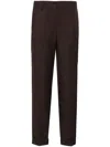 P.a.r.o.s.h High-waist Tapered Trousers In Brown