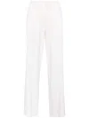 P.a.r.o.s.h . Lillie Pressed-crease Wide-leg Pants In Blu