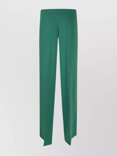 P.A.R.O.S.H HIGH WAIST WIDE-LEG TROUSERS WITH FRONT CREASE
