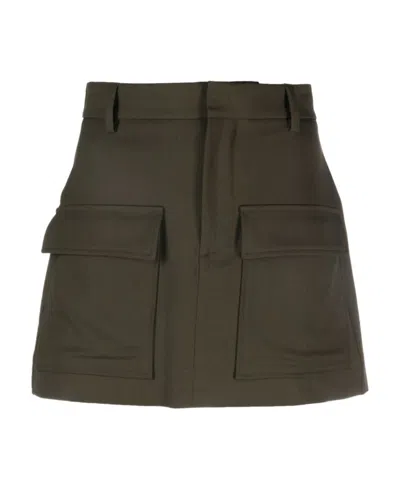 P.a.r.o.s.h High-waist Wool Miniskirt