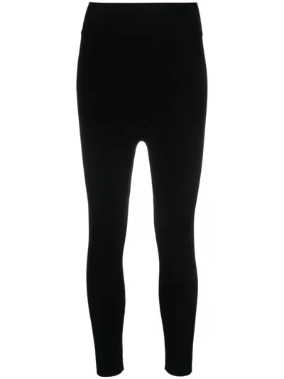 P.a.r.o.s.h . High-waisted Elasticated-waistband Leggings In Blu