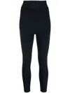 P.a.r.o.s.h High-rise Skinny Stretch Leggings With Elastic Waistband In Blue