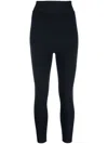 P.a.r.o.s.h High-rise Skinny Stretch Leggings With Elastic Waistband In Blue