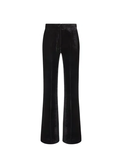 P.A.R.O.S.H HIGH-WAISTED FLARED TROUSERS