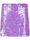 P.a.r.o.s.h High-waisted Sequin-embellished Skirt In Purple