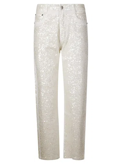 P.a.r.o.s.h High-waisted Sequin Jeans