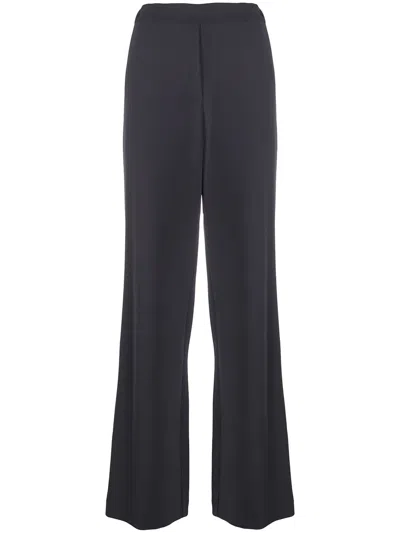 P.a.r.o.s.h High Waisted Wide-leg Trousers In Grey