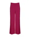 P.a.r.o.s.h Wide-leg High Waist Trousers With Seam Detailing In Red