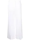 P.a.r.o.s.h White Raisa High-waisted Tailored Trousers In White