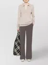 P.a.r.o.s.h High-waisted Wide Leg Trousers With Seam Detailing