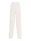 P.a.r.o.s.h High-waisted Wide-leg Trousers With Subtle Pleats In White