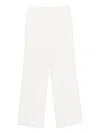 P.a.r.o.s.h High-waisted Wide-leg Trousers With Tailored Fit In White