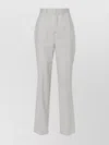 P.a.r.o.s.h High-waisted Wool Trousers With Crease Detail