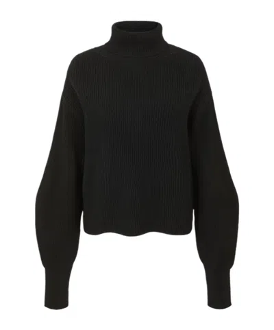 P.a.r.o.s.h High-neck Ribbed Jumper In Black