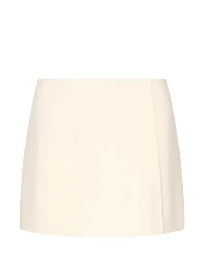 P.a.r.o.s.h High-waisted A-line Mini Skirt In White