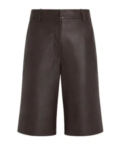 P.a.r.o.s.h High-waisted Shorts In Black