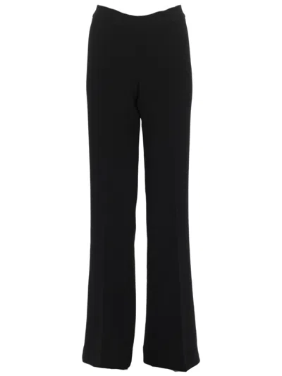 P.a.r.o.s.h High-waisted Wide-leg Pants With Tailored Silhouette In Black