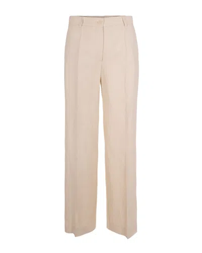 P.a.r.o.s.h Parosh High-waisted Wide-leg Trousers In Sabbia