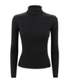 P.a.r.o.s.h High Neck Ribbed Knit Jumper With Cut-out Back In Black