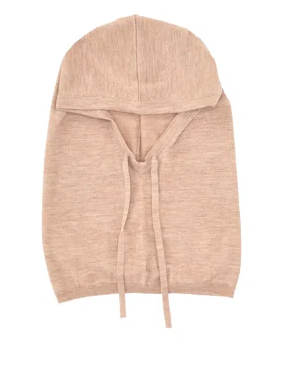 P.a.r.o.s.h Lime Wool Knit Balaclava In Pink